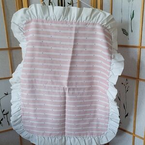 Pink/White Stripe Ruffled Sham